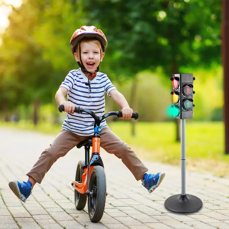 Verkeerslichtlamp Klein stoplichtmodel Leren en onderwijs Speelgoed Vroege educatieve speelset Fantasiespel Verkeersborden voor kinderen
