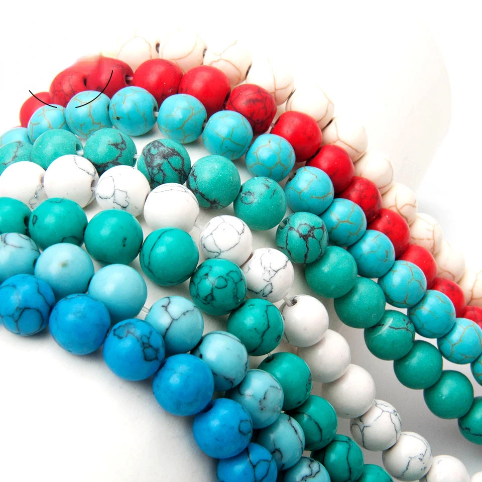 

Imperial Turquoises Emperor Natural Stone Round Beads For Jewelry Making DIY Bracelet 4/6/8/10/12 mm strand