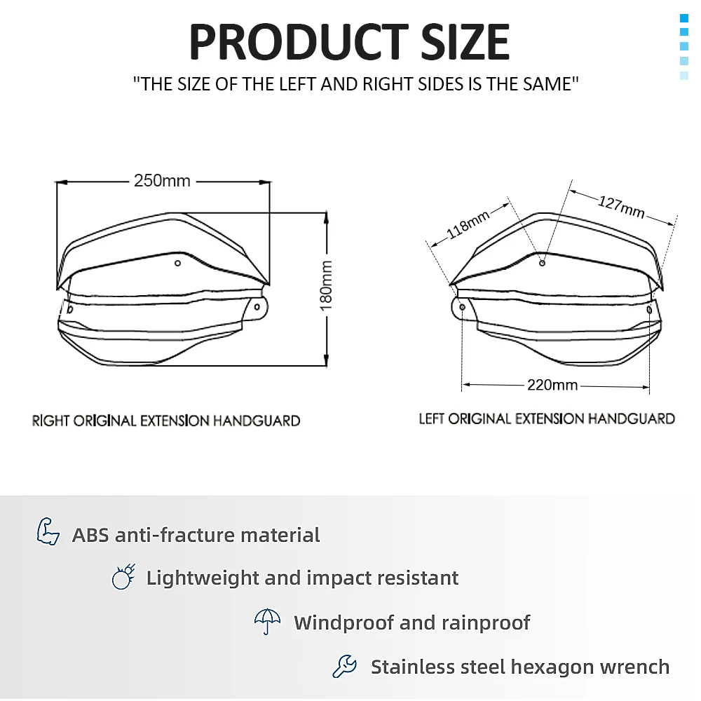 新製品,オートバイアクセサリー,エクステンションハンドガード,ガラス,フロントガラス,ホンダX-ADV 750 xadv 750 xadv750 2021 2022