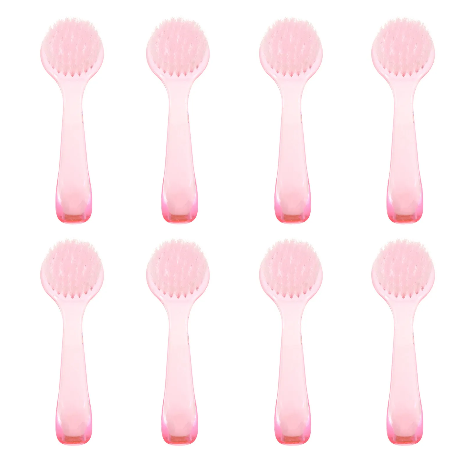 8Pcs Handheld Face Cleaning Brush Gentle Exfoliating Facial Scrubber for Makeup Removal Skin Massage Pore Cleansing and Oil