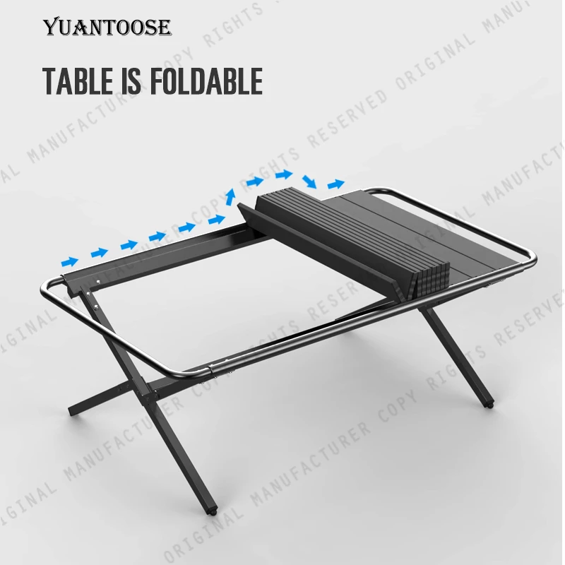 

Yuantoose Wholesale Aluminium Alloy Camping Table Outdoor Garden Dinner Party Vintage Aluminium Folding Dining Table