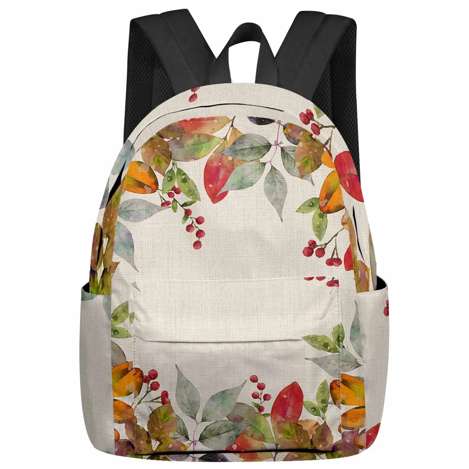 

Plants Flowers Leaves Backpacks Teenagers Student School Bags Laptop Custom Backpack Men Women Travel