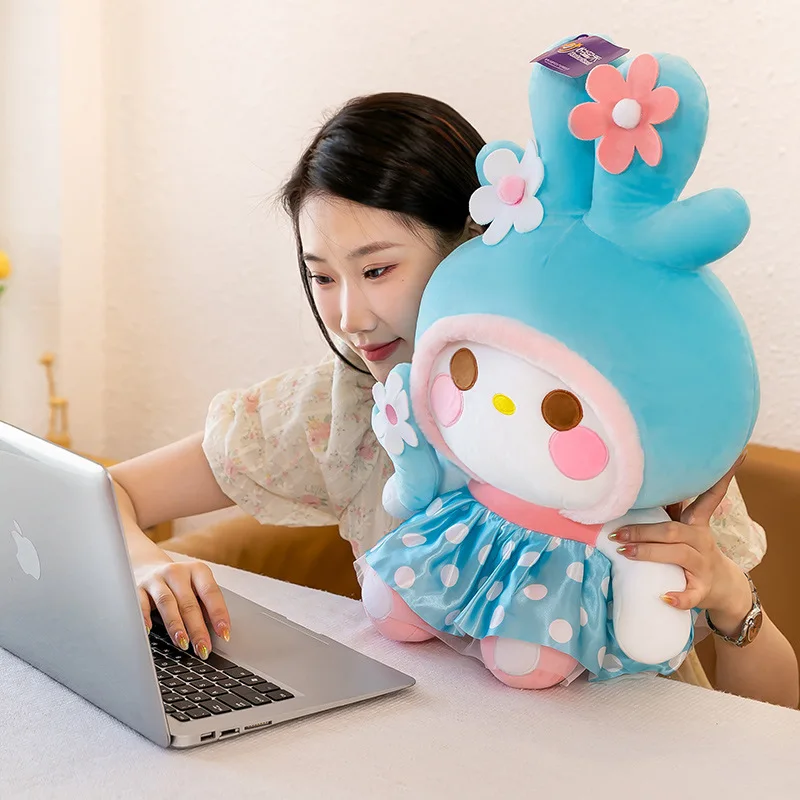 Sanrio lindo juguete de peluche creativo Animal ciervo de verano niños cumpleaños regalo de Navidad para niñas premio muñeco de peluche venta al por mayor regalo de peluche