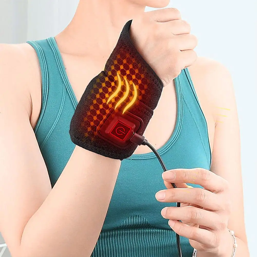 Electric Heating Wrist Band Wrist Brace Unisex Wrist Warmer Support Wristband Hand Wrist Protection Belt Heating Bracer