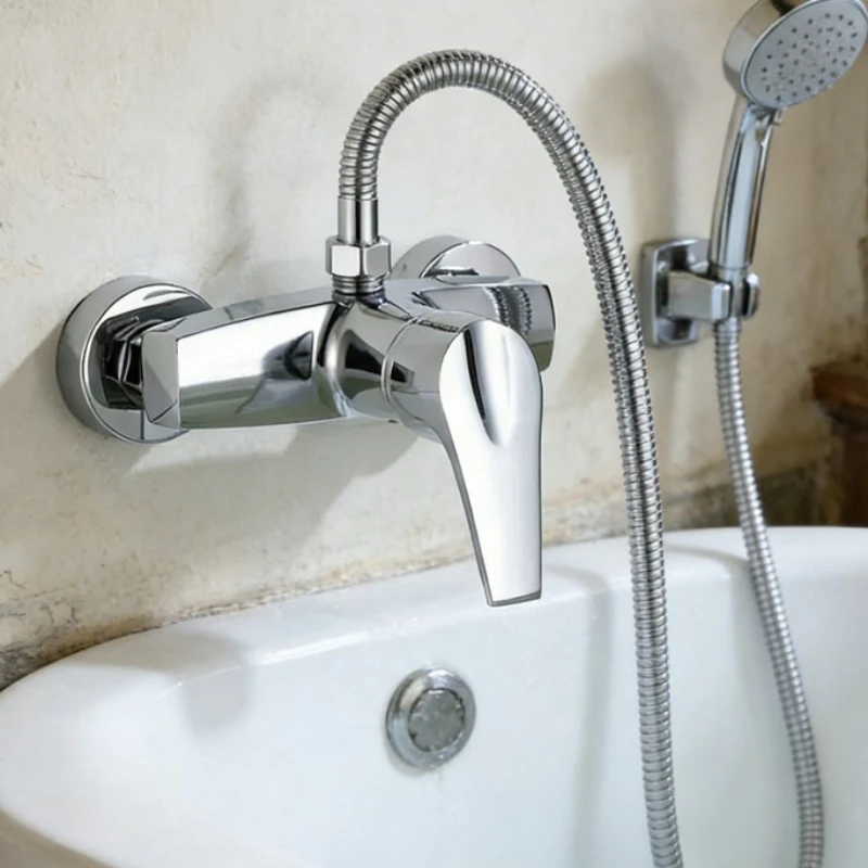 

1pcs Shower Faucet Cold and Hot Mixing Valve Bathroom Stainless Steel Shower Showerhead Switch Mixing Valve Bathroom Accessories