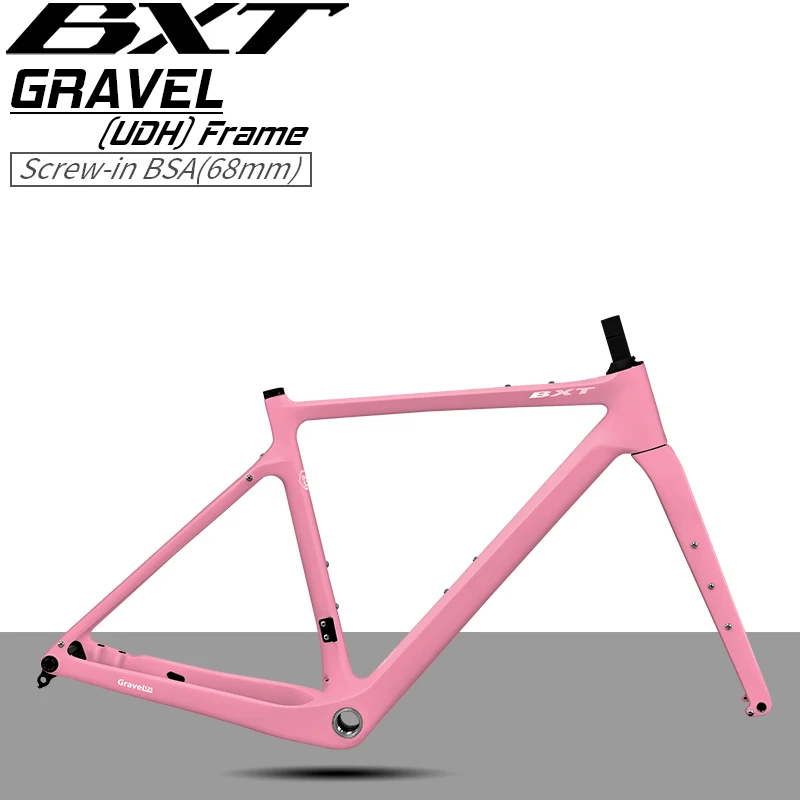 

BXT T1000 Carbon Fiber Fully Hidden Gravel Bike Frame - Lightweight Road Cycling Bicycle Frame