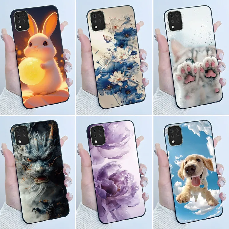 Capa de Silicone Macia de Luxo para LG K42 LMK420, Capa Traseira Fofa e Estilosa para Meninos e Meninas, Compatível com LG K42 K52 K62 Q52 K 42, Capa Protetora Bumber Shell Funda