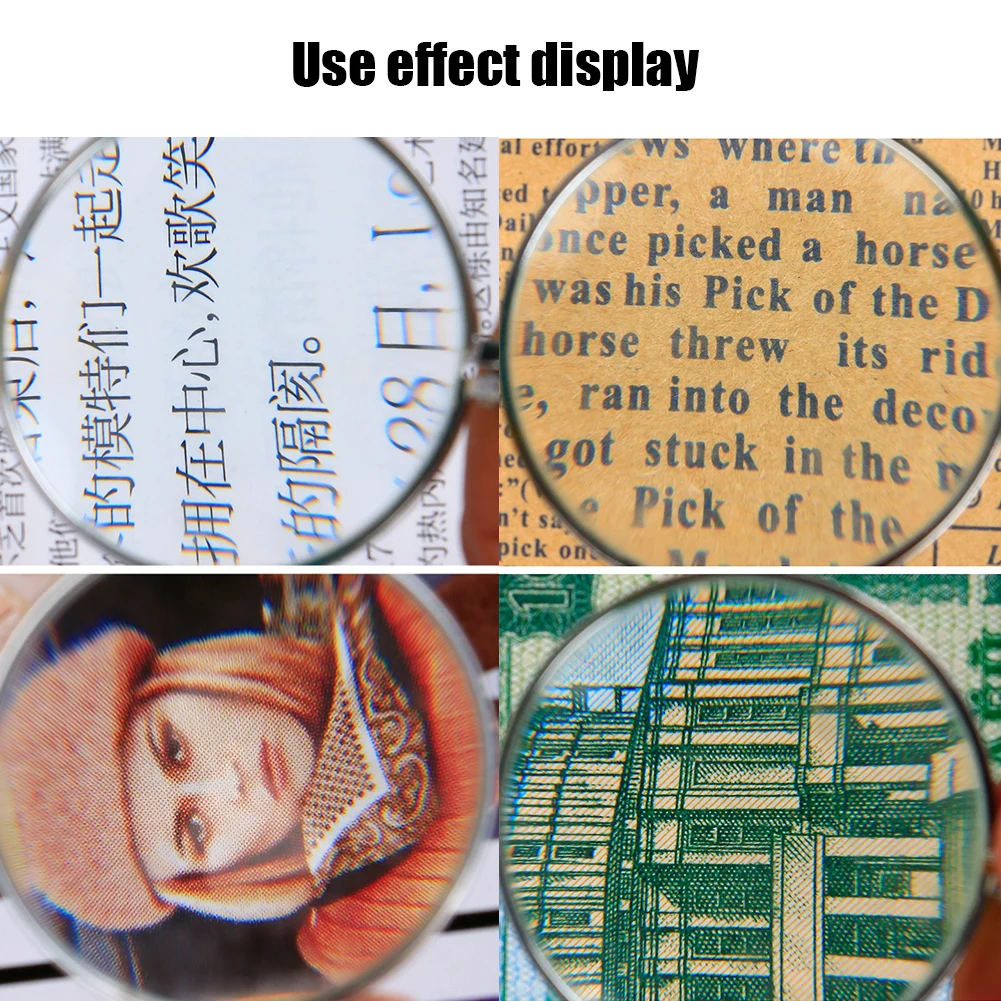 قلادة أحادية للديكور مع عدسة مكبرة مكبرة 5x قلادة سلسلة مطلية بالذهب للنساء مجوهرات 2023