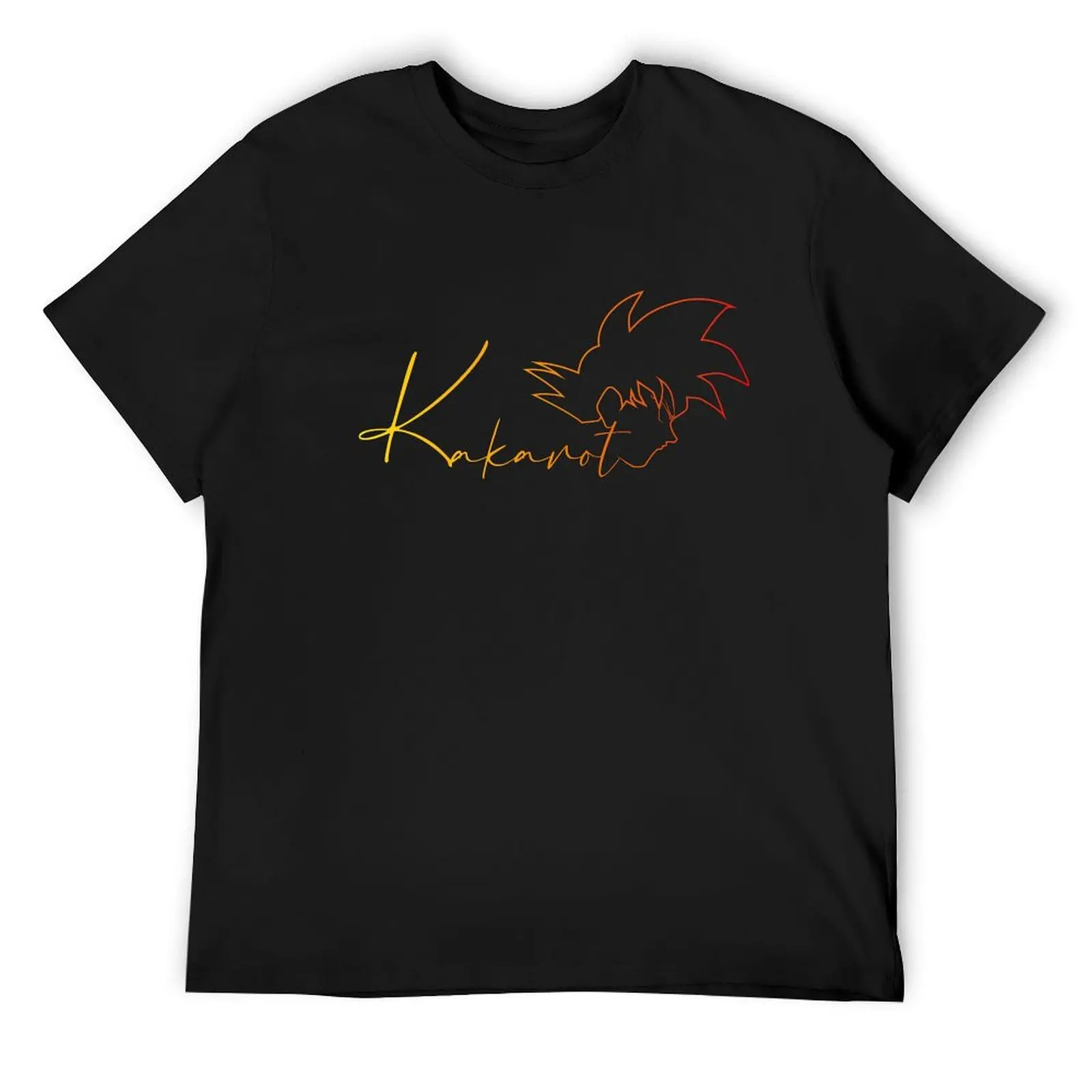 

Kakarot yellow and red T-Shirt Short sleeve tee T-shirts oversize Clothing graphic shirts Men's t-shirts