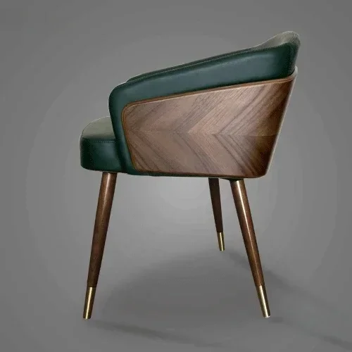 Moderne Freizeit Esszimmer Stühle Einfache Kreative Ins Home Möbel Nordic Restaurant Massivholz Stuhl Leder Kunst Rückenlehne Hocker