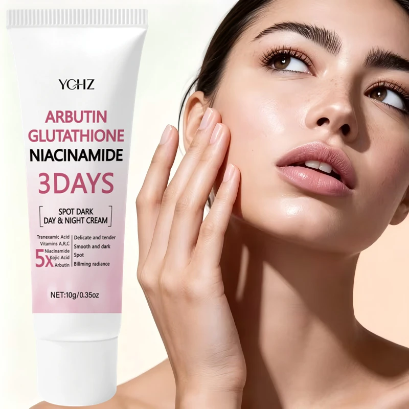 Multi-Functional Brightening Cream, Containing 7% Arbutin + Tranexamic Acid, Vitamin B3, Glutathione, and Aloe Vera, Moisturizing and Firming - Alcohol-Free, Suitable for All Light Beige Skin Types