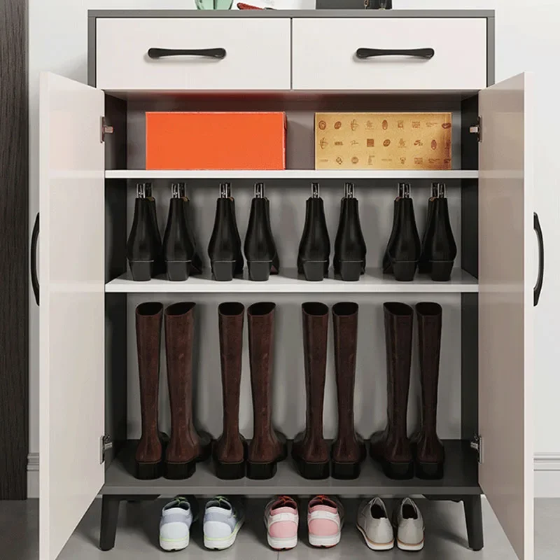 European Display Shoe Rack Assembled Dust Proof Stackable Wall Shoe Rack Storage Expandable Sapateira Furniture Living Room