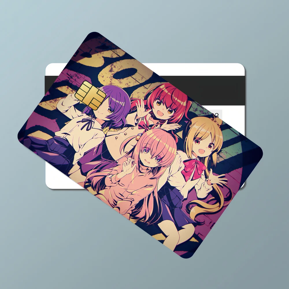 Anime Bocchi The Rock Decorative Small Waterproof Chip 4PCS Card Sticker New Anti-Scratch