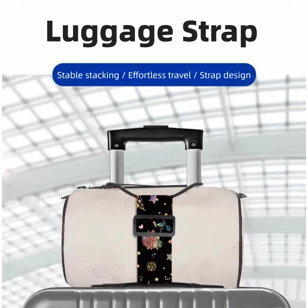High Quality Elastic Luggage Strap Adjustable Design Portable Baggage Bungee Multi-Purpose Suitcase Belt Luggage Security