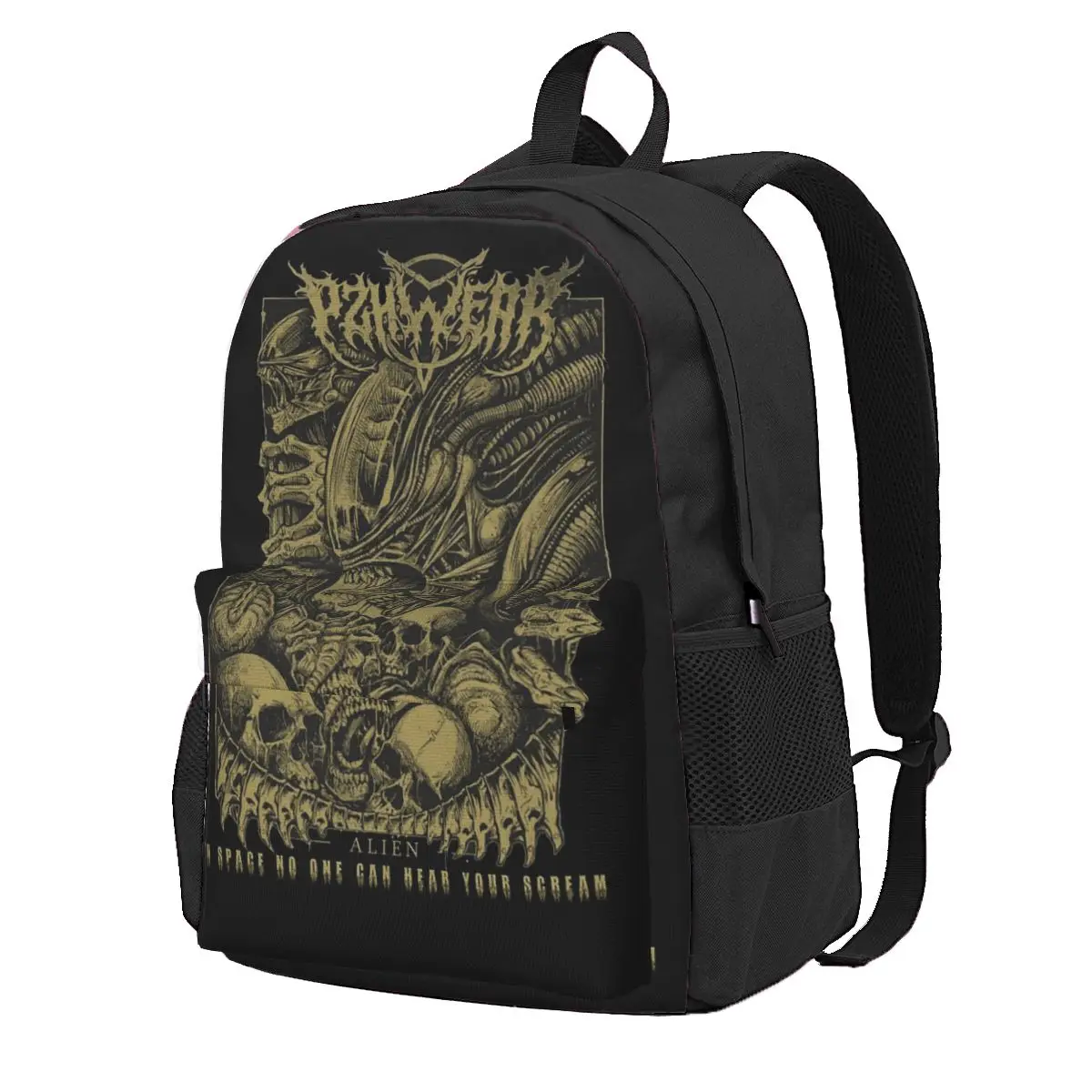 

Alien - Xenomorph Student Backpack School Bag Hiking Travel Daypack for Boys Girls Fashion Bookbag Shoulder Bags
