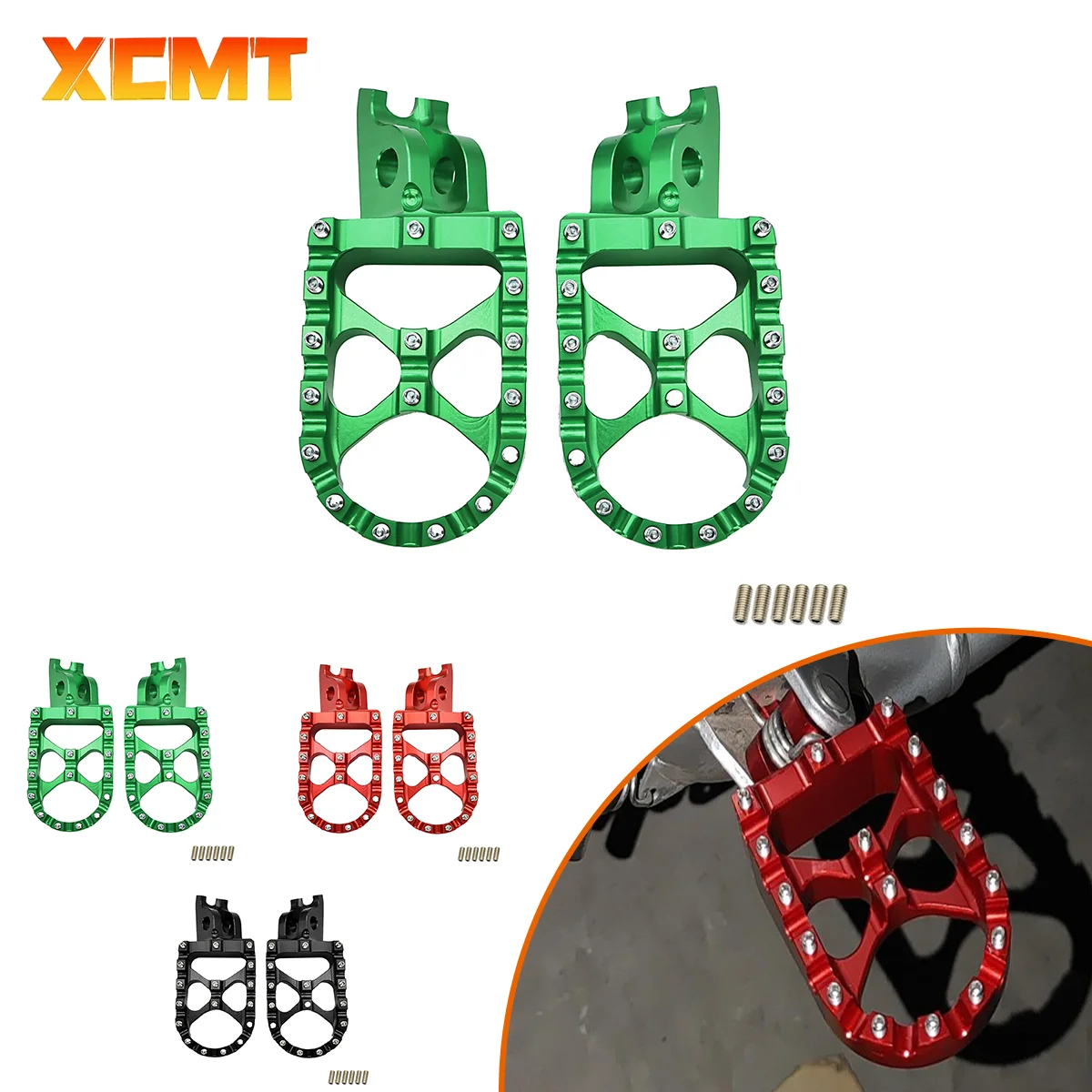 

Motorcycle CNC FootRest Footpegs Foot Pegs Pedals For HONDA CR 125 250 150R CR250R CRF 150R 250R 450R 250 450 X RX L M 2002-2023