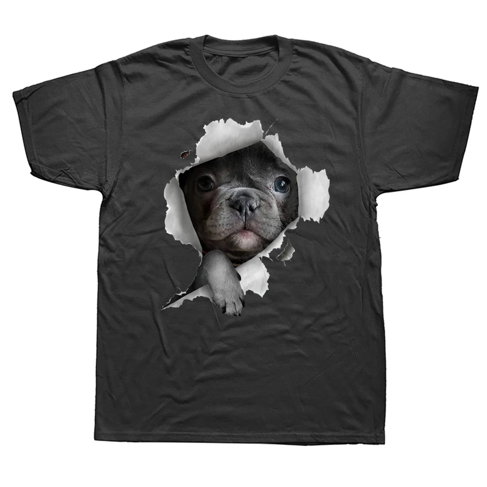 Funny French Bulldog Frenchie T Shirts Graphic Cotton Streetwear Short Sleeve Birthday Present Summer  Mens Clothing