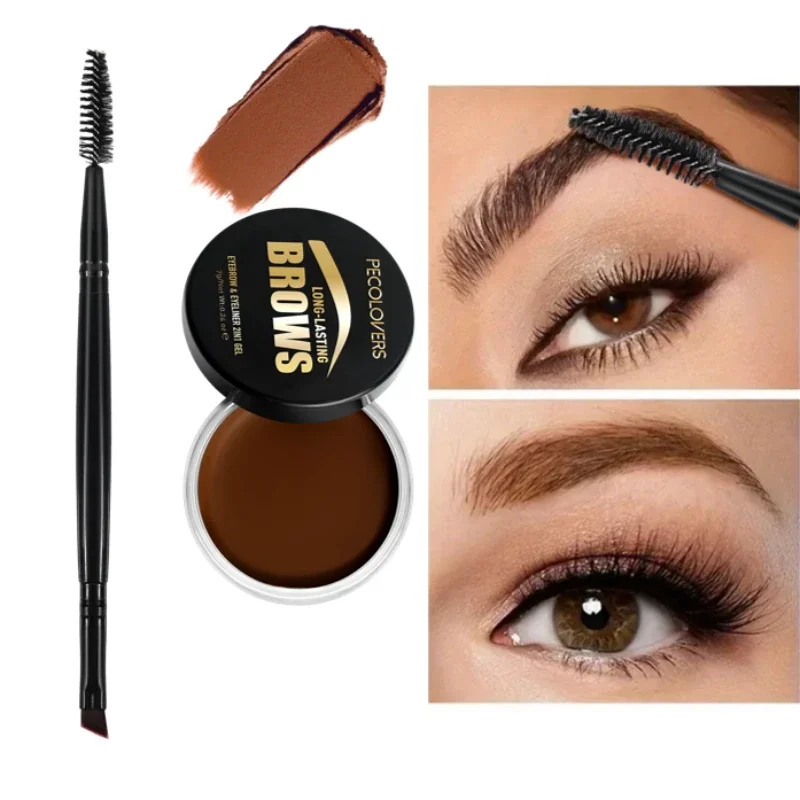 Crema para cejas con estilo de cejas salvaje, resistente al agua, de larga duración, Gel para cejas, jabón, cera, crema para cejas blanca