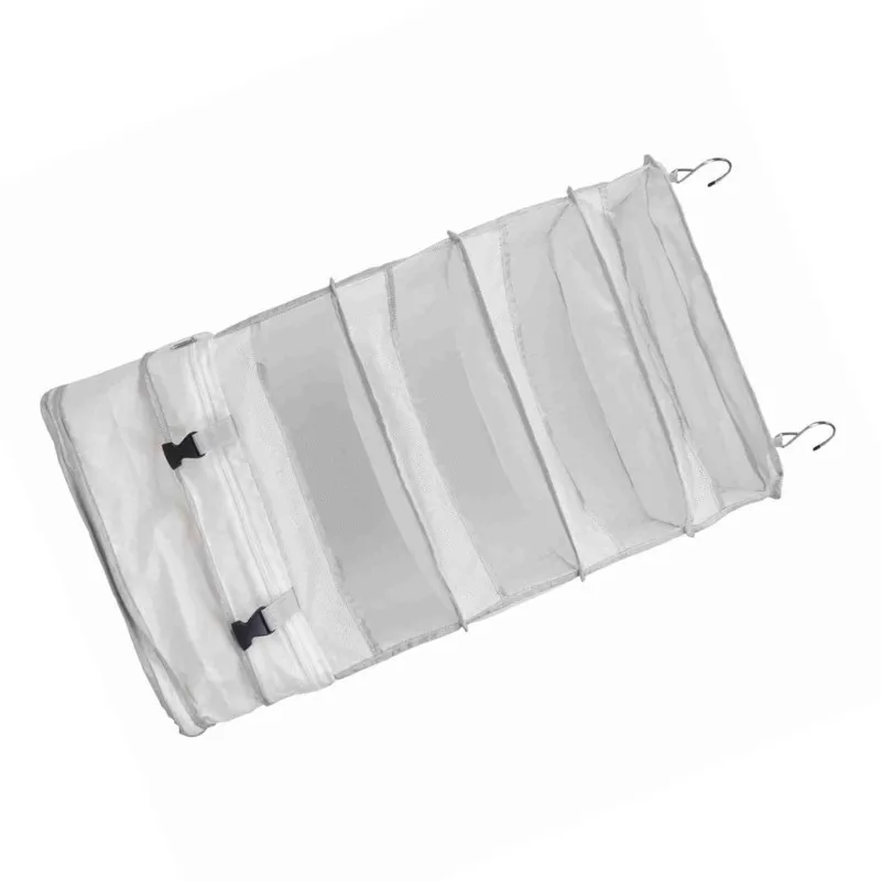 ABRT-Foldable Multi-Layer Travel Organizer-Hanging Storage Bag For Clothes And Accessories