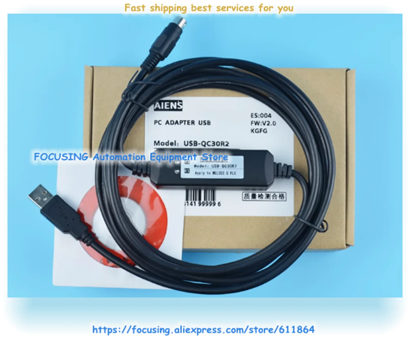 

USB-QC30R2 For Q PLC Prgramming Cable New Newest