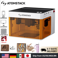 Atomstack P1 Mini Portable Laser Engraver 5W DIY Bluetooth Machine Painted Dog Tag Paper Leather Wooden Stone Logo CNC Machine