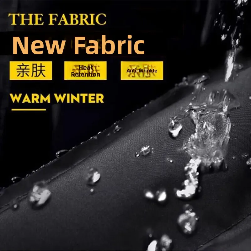 معطف شتوي خفيف الوزن وفضفاض للرجال بياقة بيسبول من الجلد ملابس خارجية كاجوال للدفء لخريف وشتاء #5