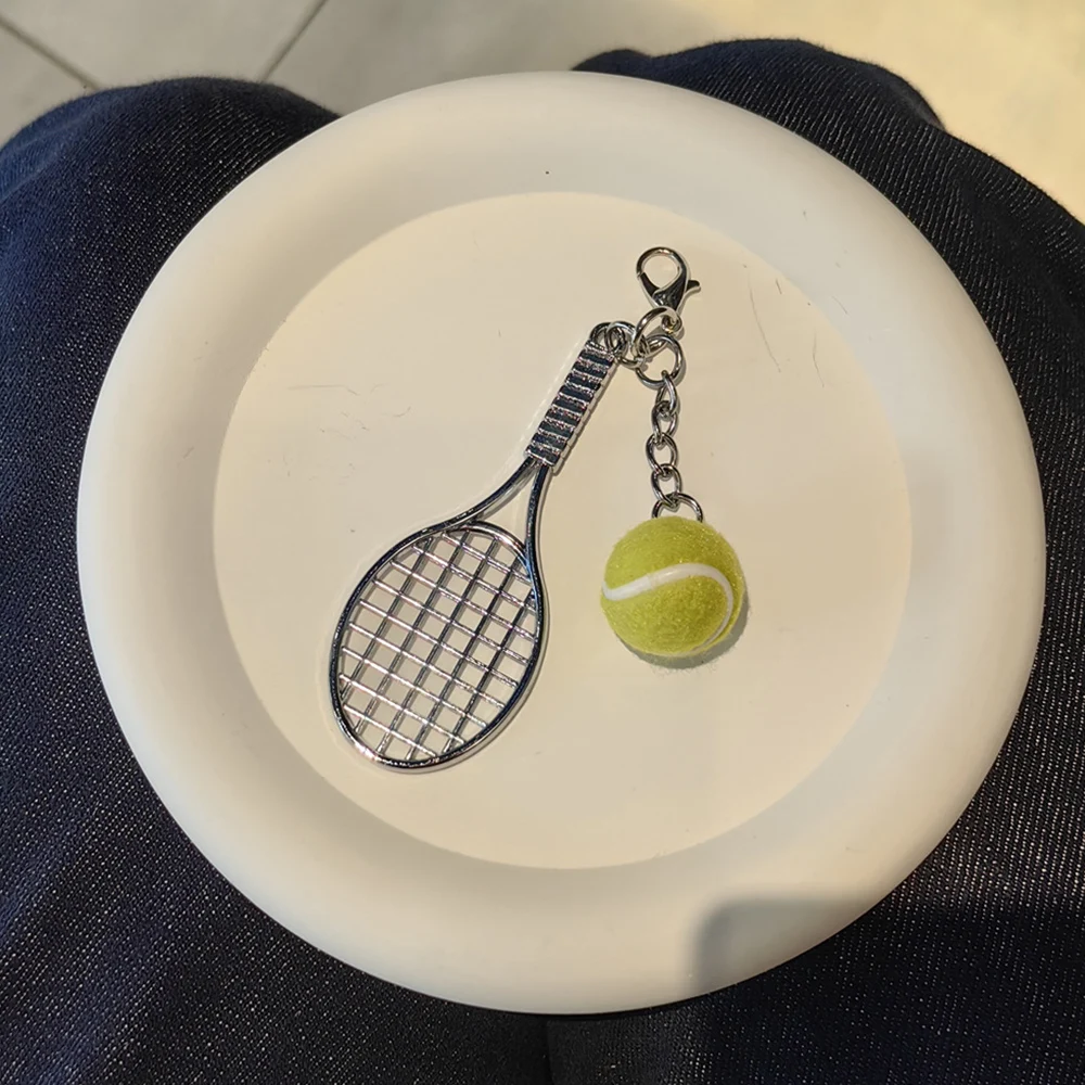 Handmade Tennis Baseball Shoe Decoration Pendants Badminton Pendants Sneaker Shoe Accessories Retro Sport Style Shoelace Clip image 3