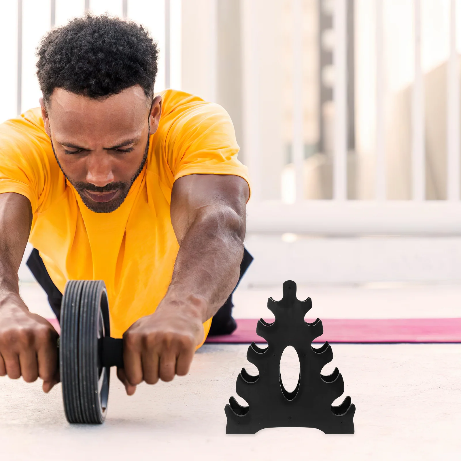 

Multi-Layer Dumbbell Rack Stand Pvc Dumbbell Holder Small Weight Storage Bracket For Home Gym Floor Workout Accessory