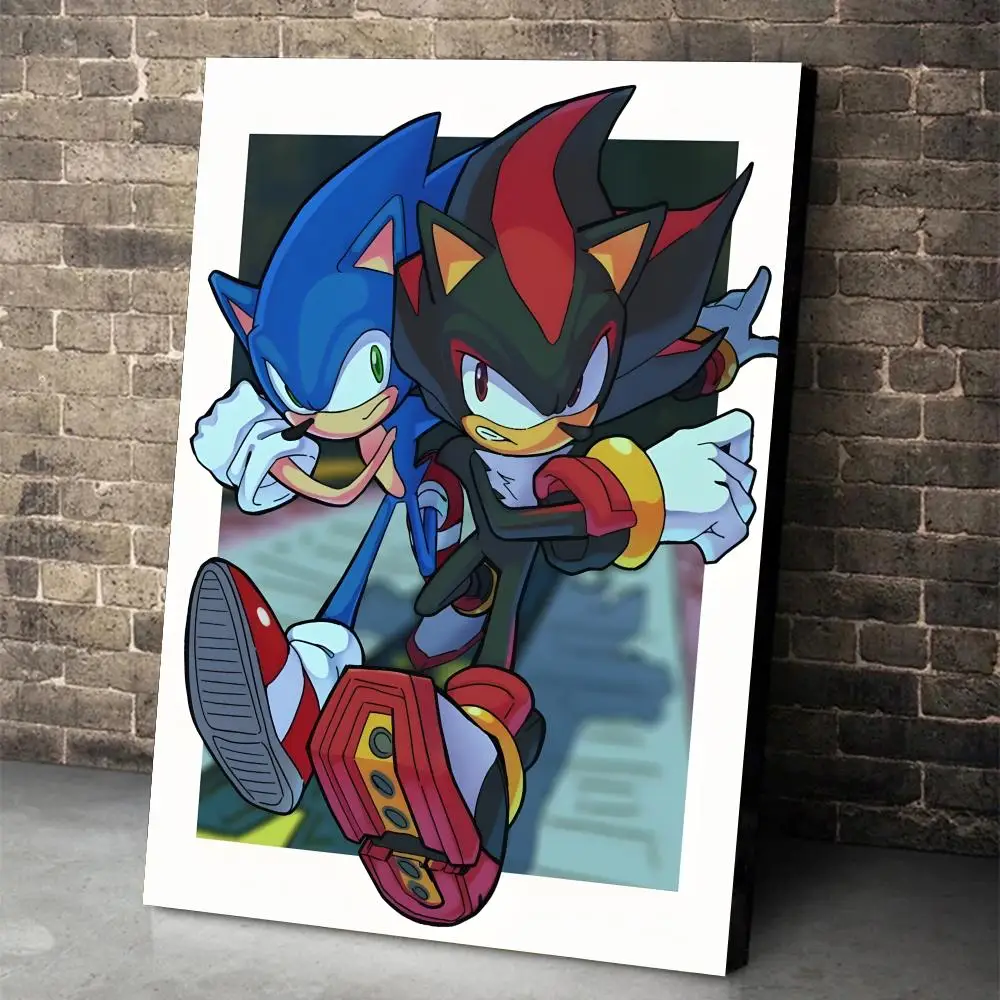Sonic The Hedgehog Poster-Aufkleber Wandbild Selbstklebende Dekoration für Schlafzimmer Wohnzimmer Zuhause HD-Wandaufkleber Geschenk – Detail 11