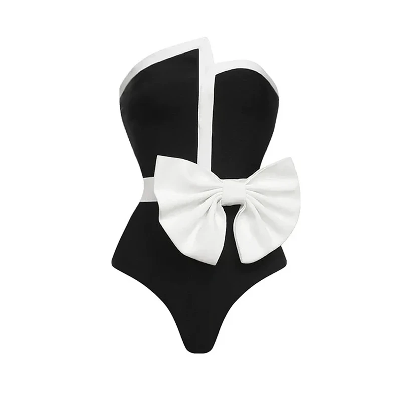 CPUTAN-Conjunto de Bikini negro con flores en 3D, traje de baño de lujo con cubierta, traje de baño Sexy para mujer, Monokini de cintura alta, traje de baño para deseo 2025