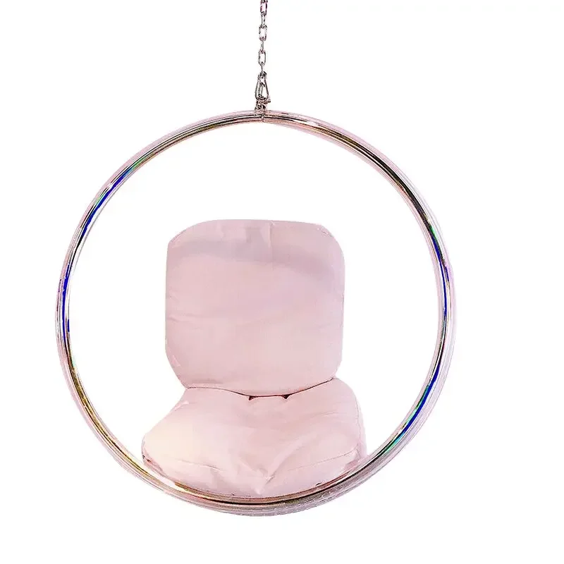 Premium Stand Indoor Garden Chair Swing Transparent Minimalistic Metal Hanging Chair Egg Floor