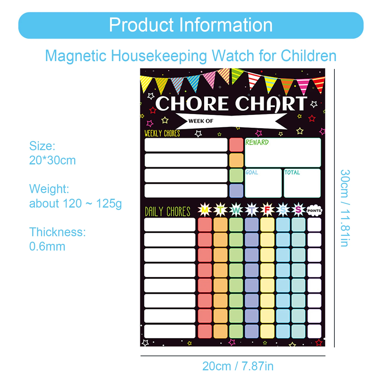 Magnetic Chore Chart Magnetic Dry Erase Chore Chart Set Chore Board Daily Responsibility Planner Schedule Board For Kids Teens