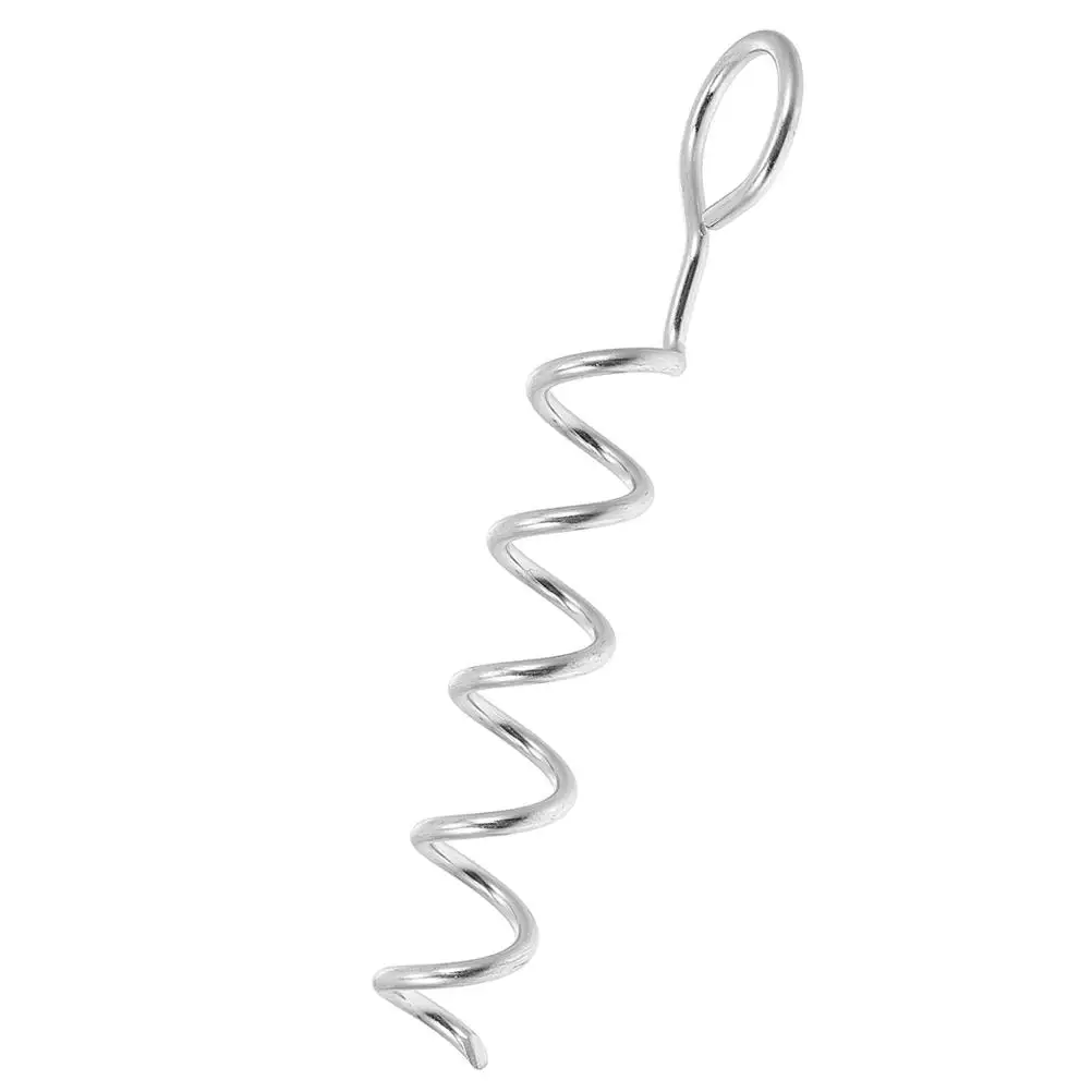 

1PC Reusable Sturdy Stake for Large Dogs Leash Ground Anchors Camping Ties Out Cable Spiral Design Reduces Rope