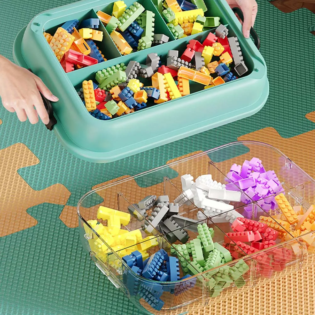 

Отсек для хранения зеленых строительных блоков. Раствор для хранения. Эффектное пространство для хранения. Креативная игровая крышка. Эффективное улучшение времени игр.