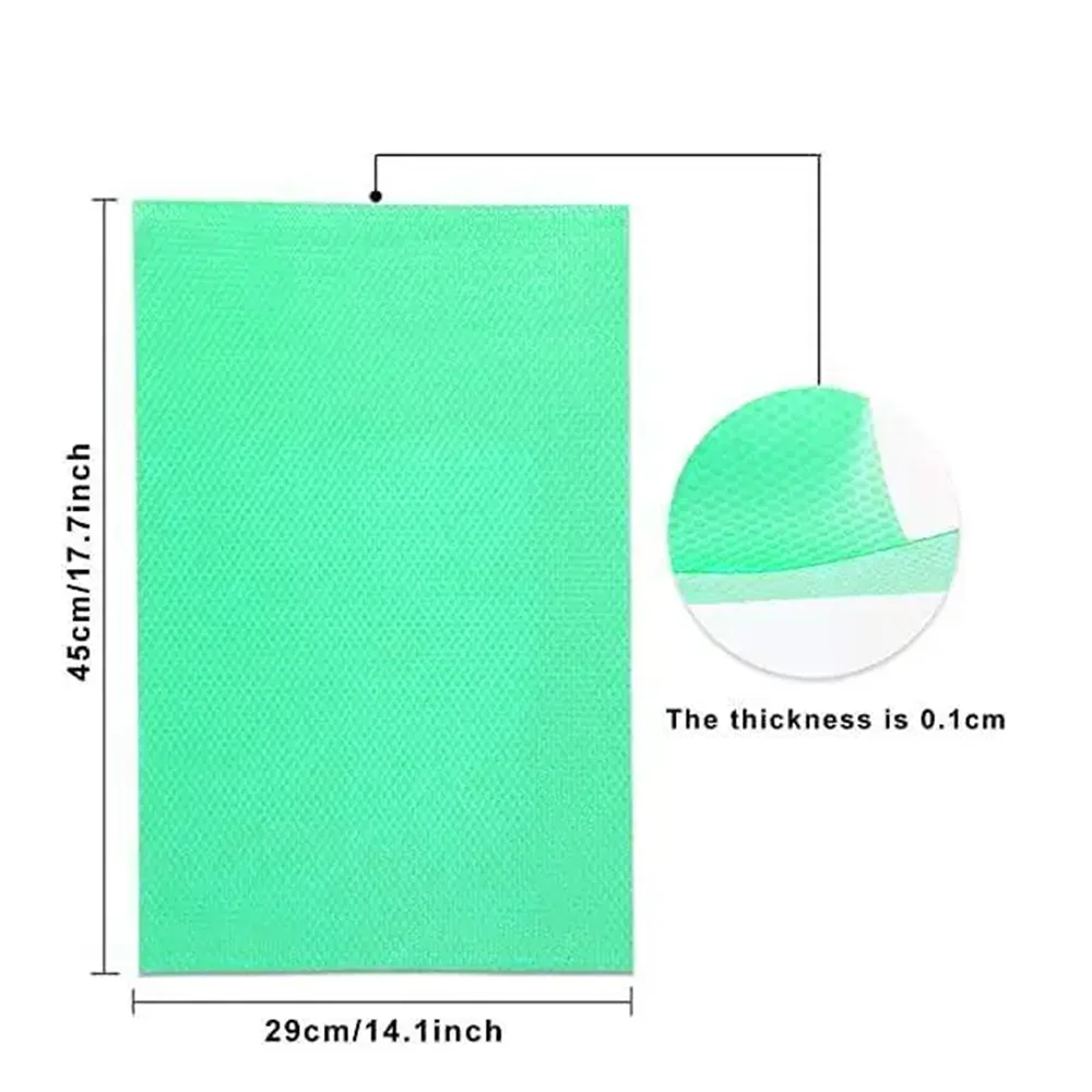 4pcs Refrigerator Pad Non-Slip Waterproof Can Be Cut Fridge Shelf Liner Mat Kitchen Washable Drawer Cabinet Pads Table Placemats image 5