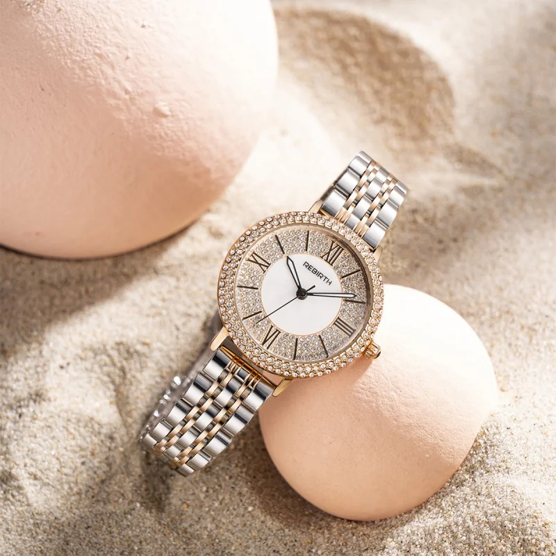 REBIRTH D038 หญิงนาฬิกาผู้หญิงนาฬิกาสุภาพสตรีนาฬิกาข้อมือควอตซ์มือ часынару