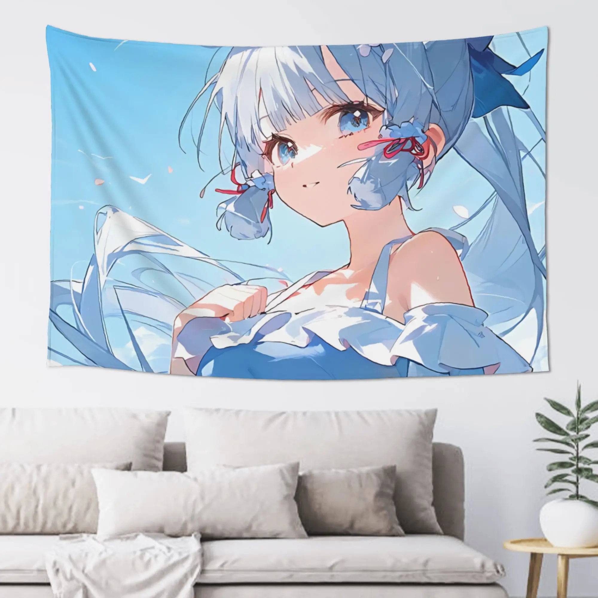 Japanese Style Anime Game Girl Customized Tapestry Bedroom Decoration  Wall Hanging Blanket Tapestry Cool Stuff For Room