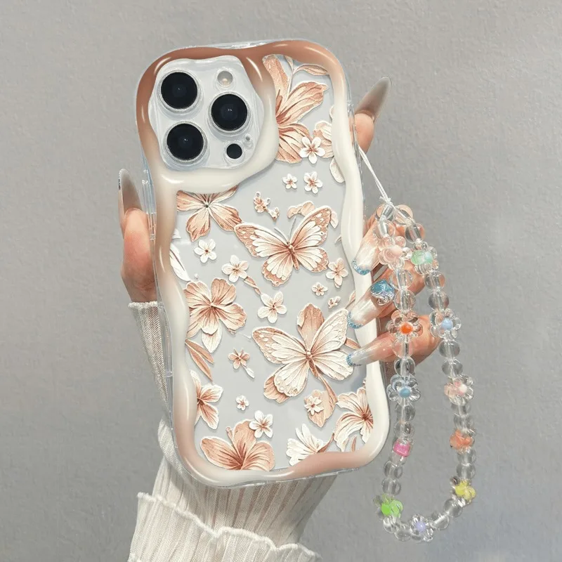 Fashion Butterfly Flowers Phone Case For Samsung Galaxy S25 FE S26 S24 S22 S23 Ultra Plus A56 A55 A37 A36 A27 A26 A16 Soft Cover view 4