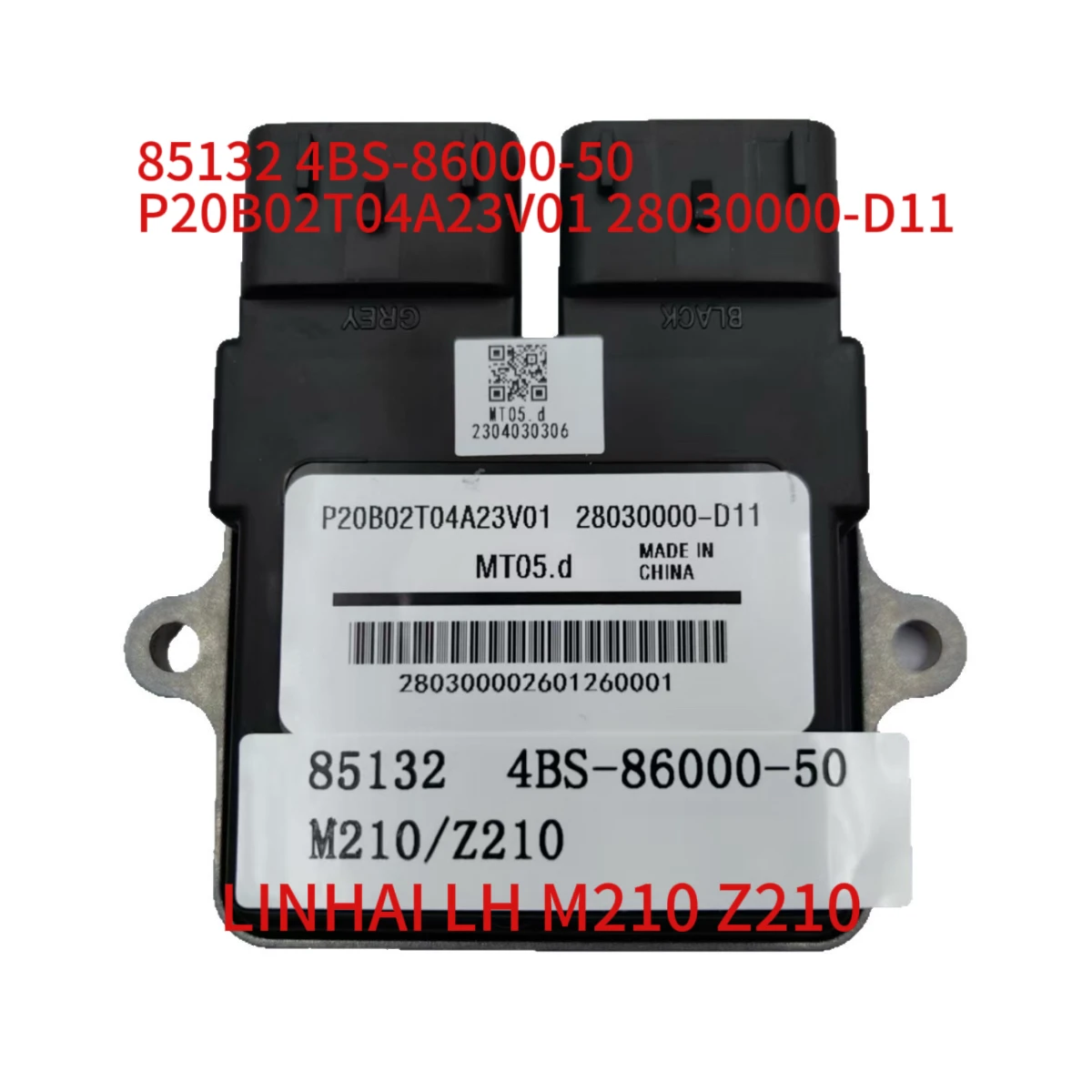 Controlador ECU compatible con Linhai M210 Z210 85132 4BS-86000-50 P20B02T04A23V01 28030000-D11