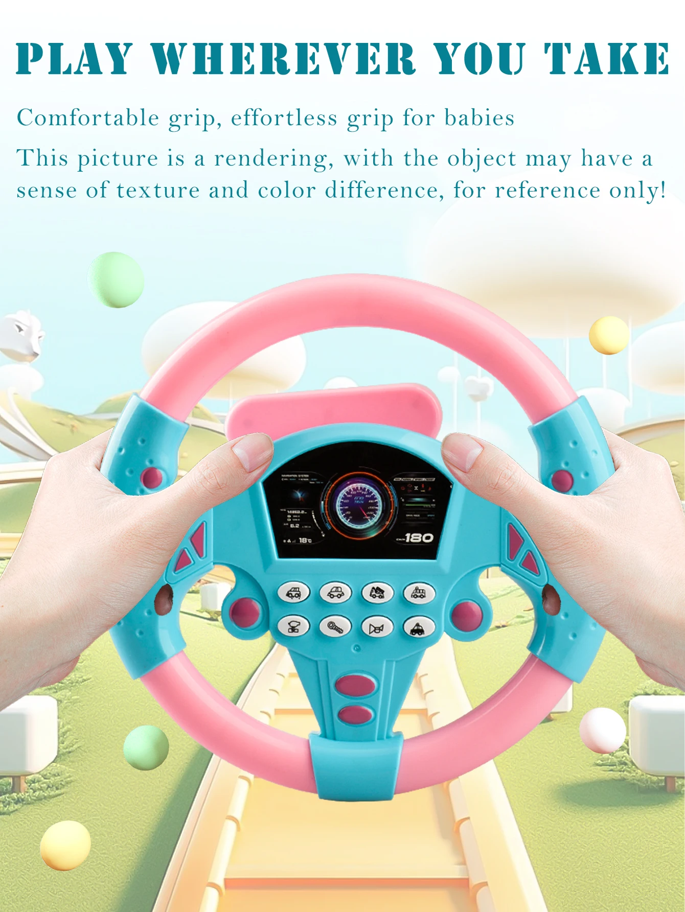 Toys Early for Steering Music Toy, 3+ without Child Battery