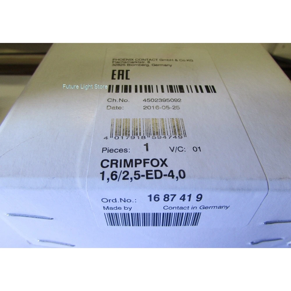 Crimping Pliers CRIMPFOX-1,6/2,5-ED-4,0 1687419 Square Crimping