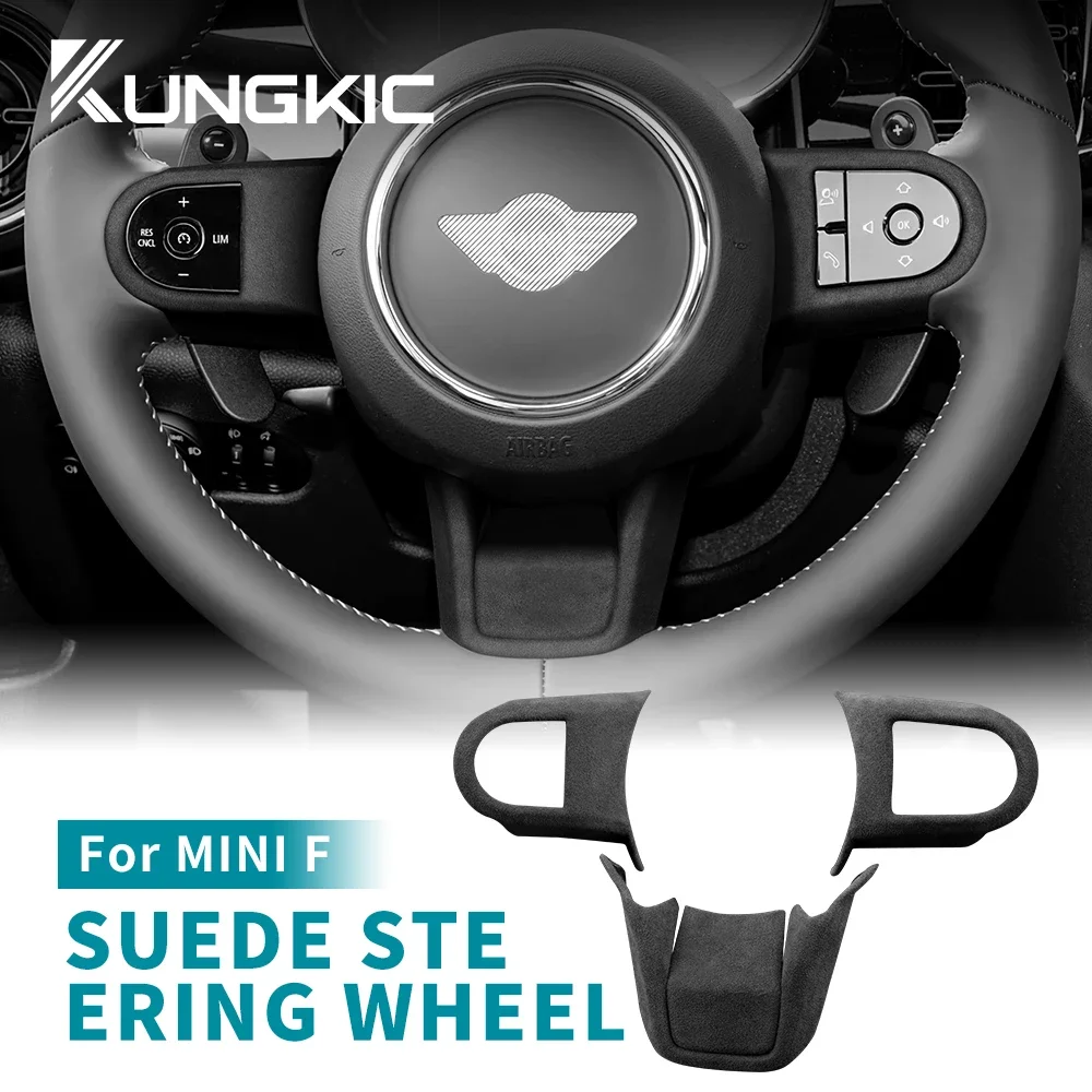 

Для Mini Cooper F54 F55 F56 F60 Countryman 2022-2023: Накладка на руль из суперзамши, аксессуар