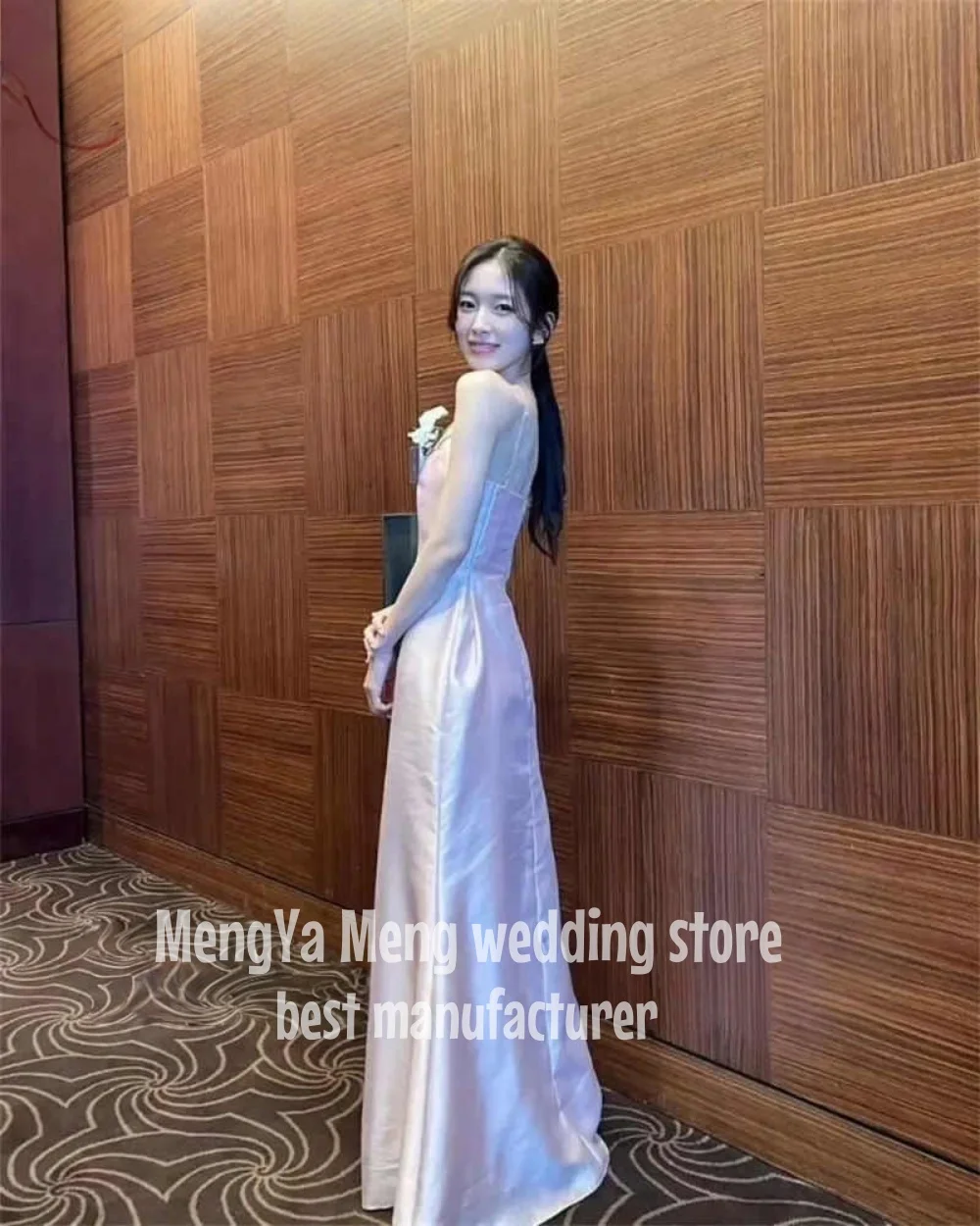 Рисунок 4 - ZHUISHU Розовые вечерние платья с бретелькой на шее