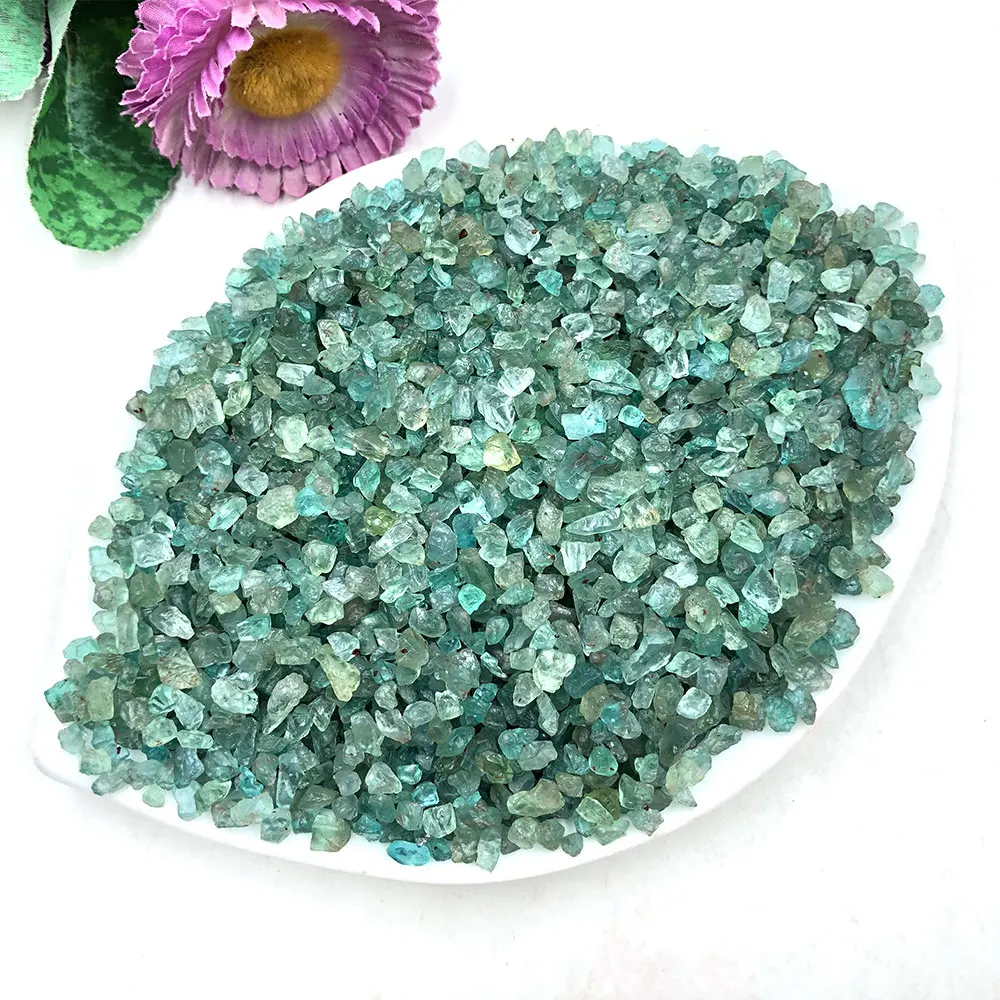 50g/Pack Natural Apatite Raw Chips Gravel Rough Quartz Crystals Stone Mineral Healing Reiki Home Room Decor Decoration Aquarium