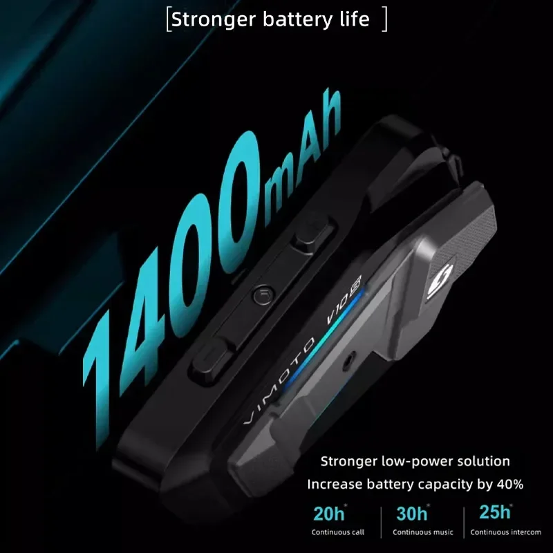 فيموتو النسخة الصينية XR/V10S/V10X دراجة نارية خوذة سماعة رأس بخاصية البلوتوث IPX67 الحد من الضوضاء متعددة الأشخاص دعوة خوذة سماعات