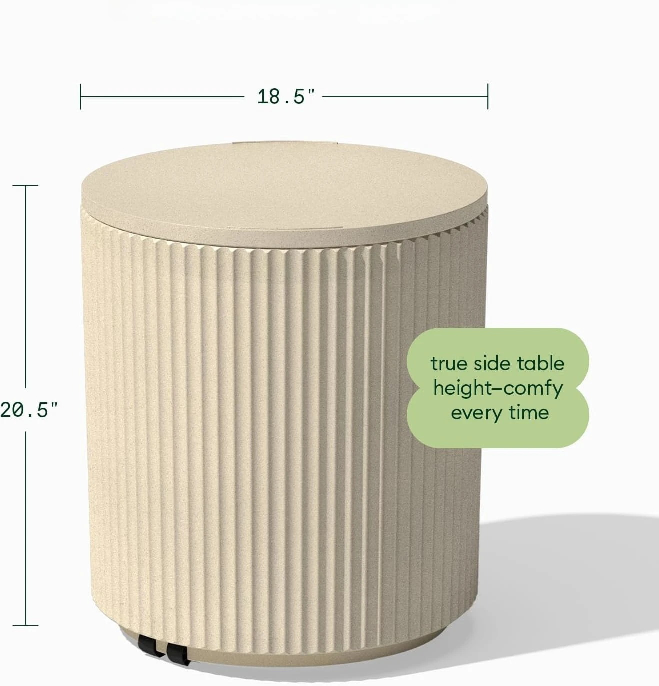 Outdoor Cooler Side Table and Ice Chest Patio Drink Cooler Ice Bucket Table with Lid End Table Beverage Chiller for Backyard Deck Poolside Balcony