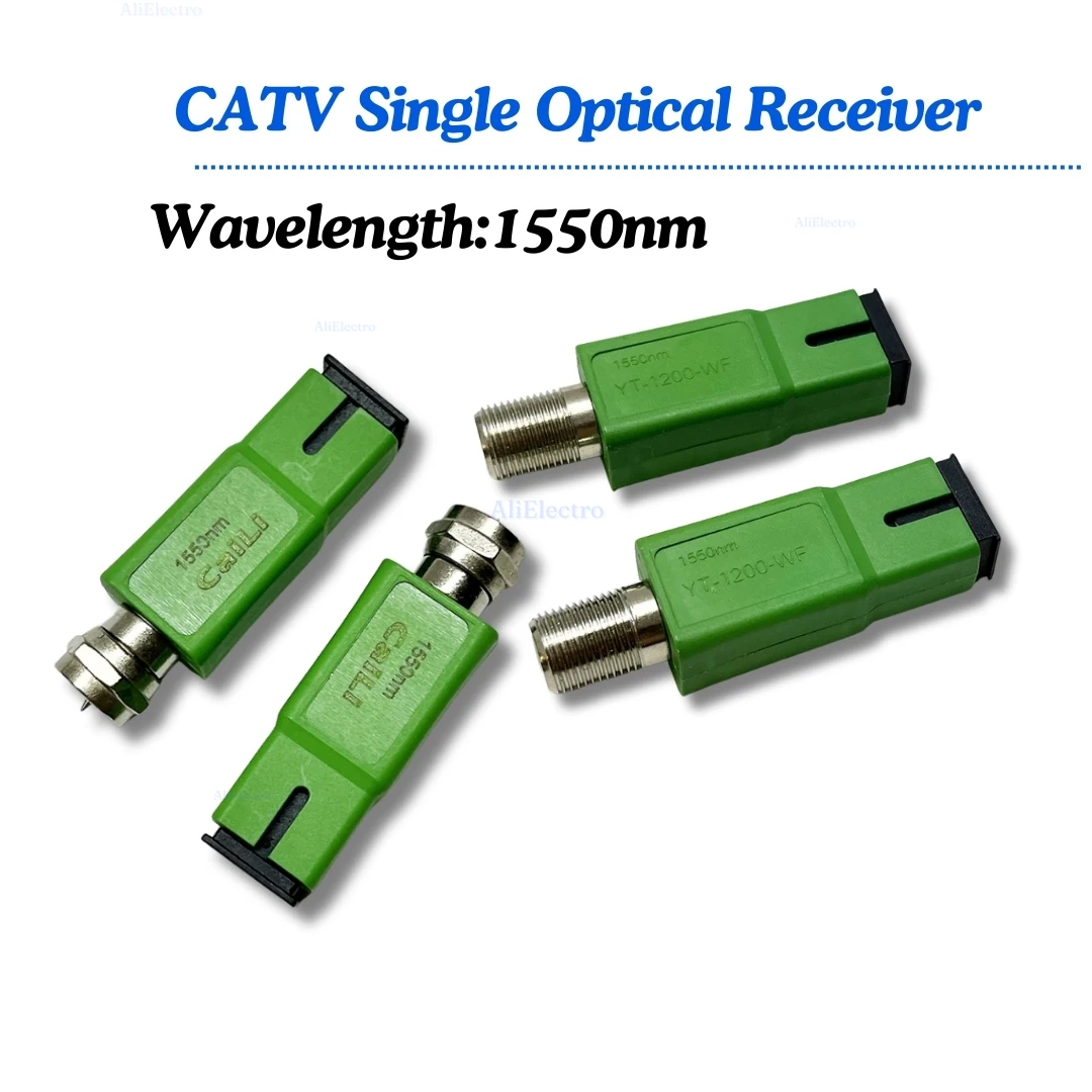 10pcs Fibre Optic to RF 1550nm M/F Passive Optic Receiver Communication Network Optical Receiver Cable TV Optical Transmission