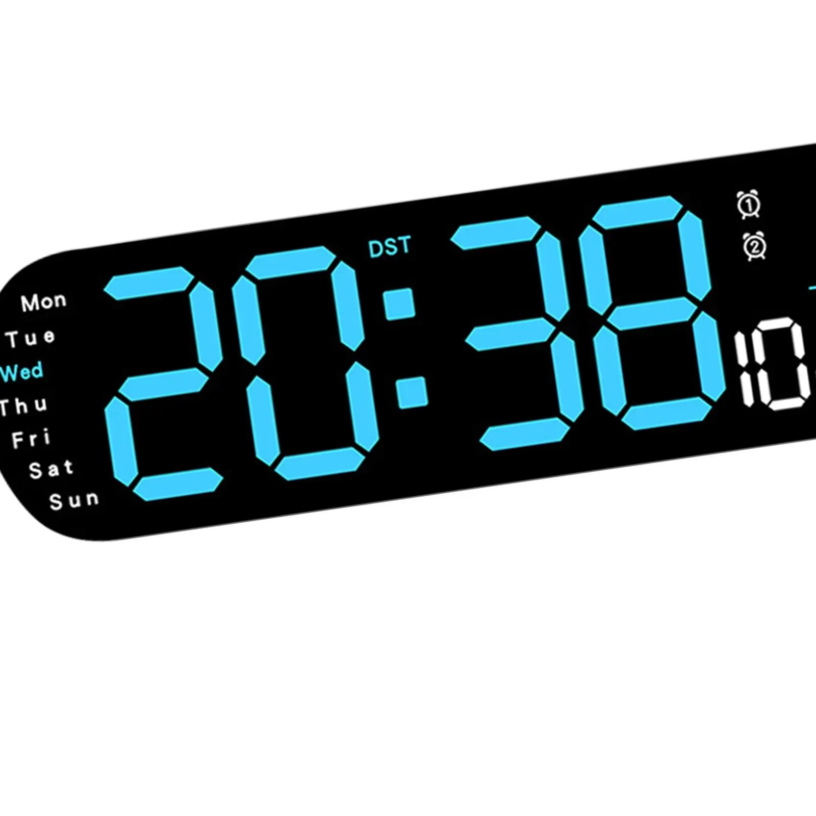 Digital Alarm Clock 10 Level Brightness Adjustment LED Display Remote Control for Living Room Classroom NightStand Office Home