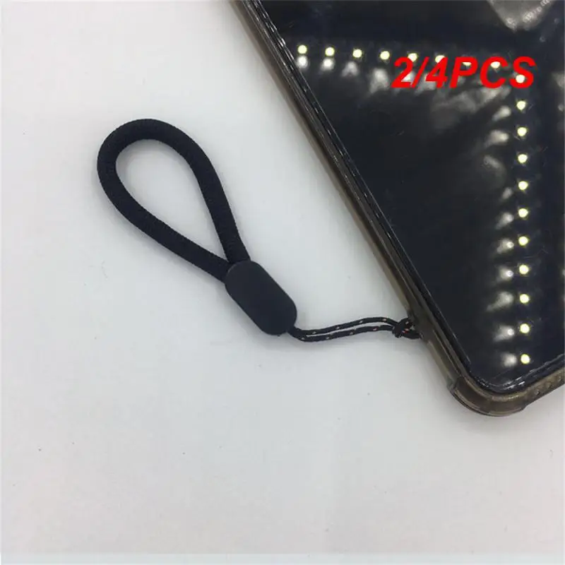 2/4PCS Hand Wrist Lanyard String Short Grip Lanyard Mobile Phone Strap for USB Flash Drive Keychain ID Badge Holder Hang
