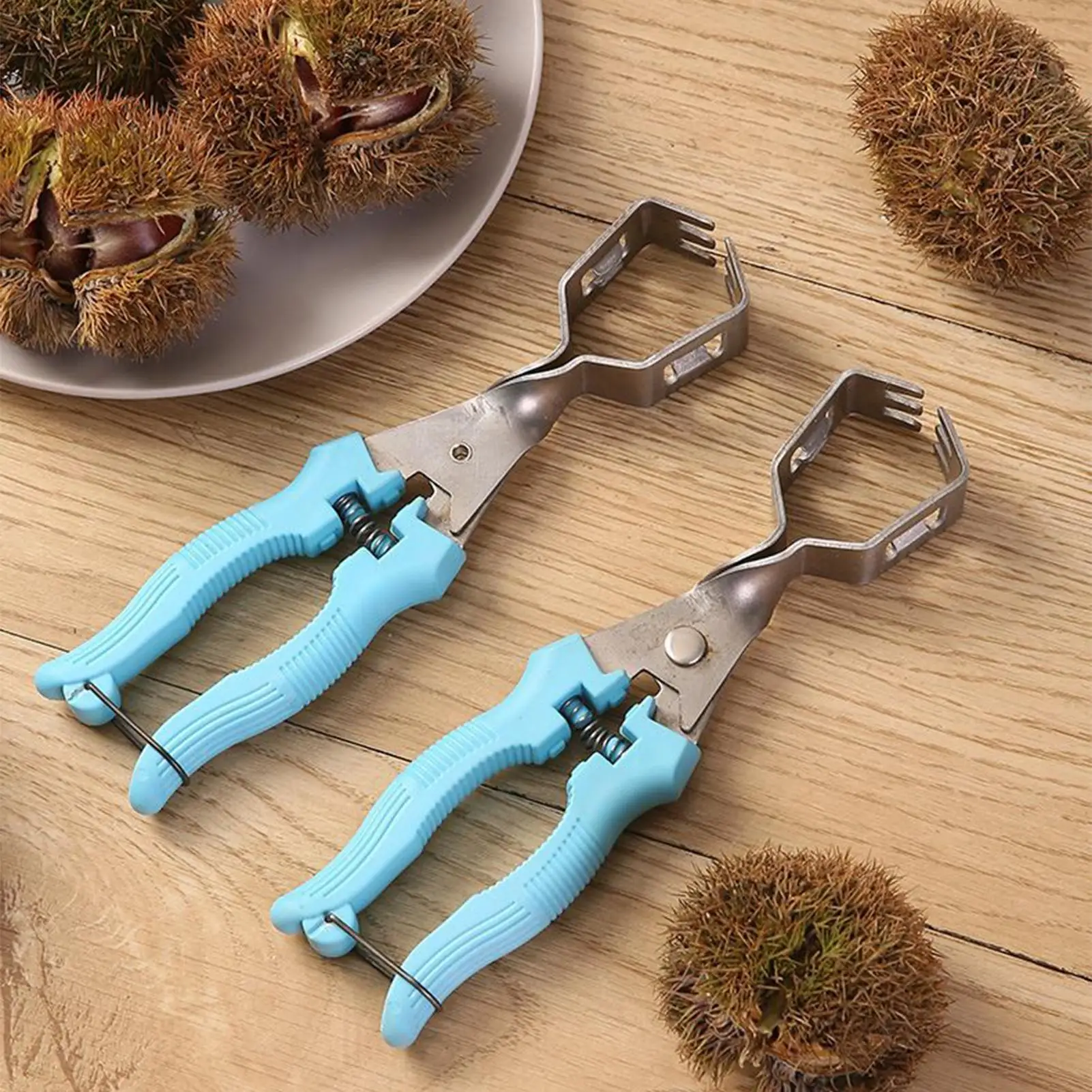 

Chestnut Cracker Tool 304 Stainless Steel Chestnut Open Pliers With Ergonomic Handles Comfortable Grip Kitchen Nut Opener